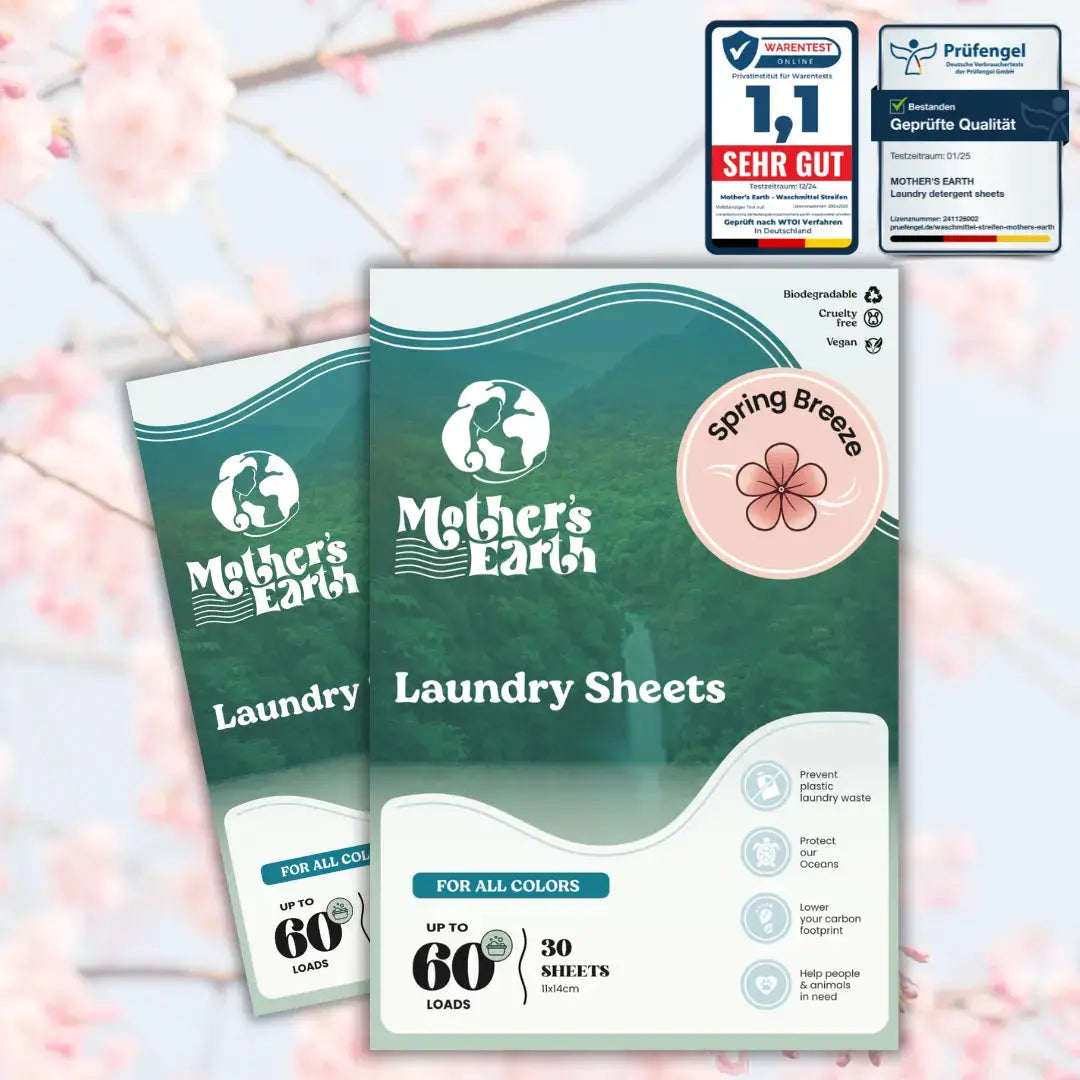 Umweltfreundliche Waschmittel-Blätter Mother's Earth