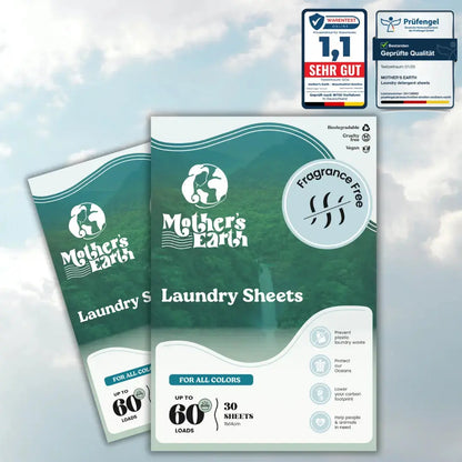 Umweltfreundliche Waschmittel-Blätter Mother's Earth